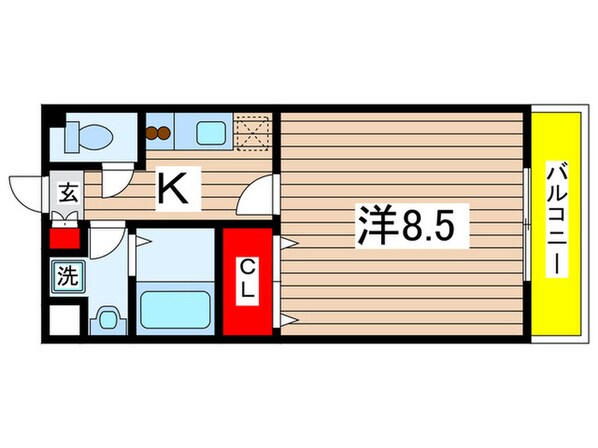 スカイヒルズの物件間取画像